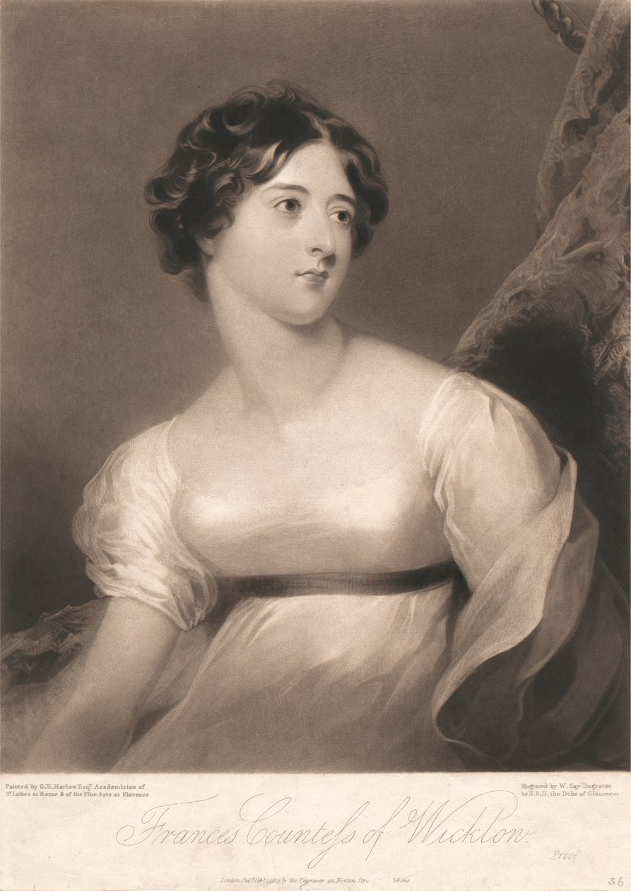 Frances grevinde af Wicklow af William Say