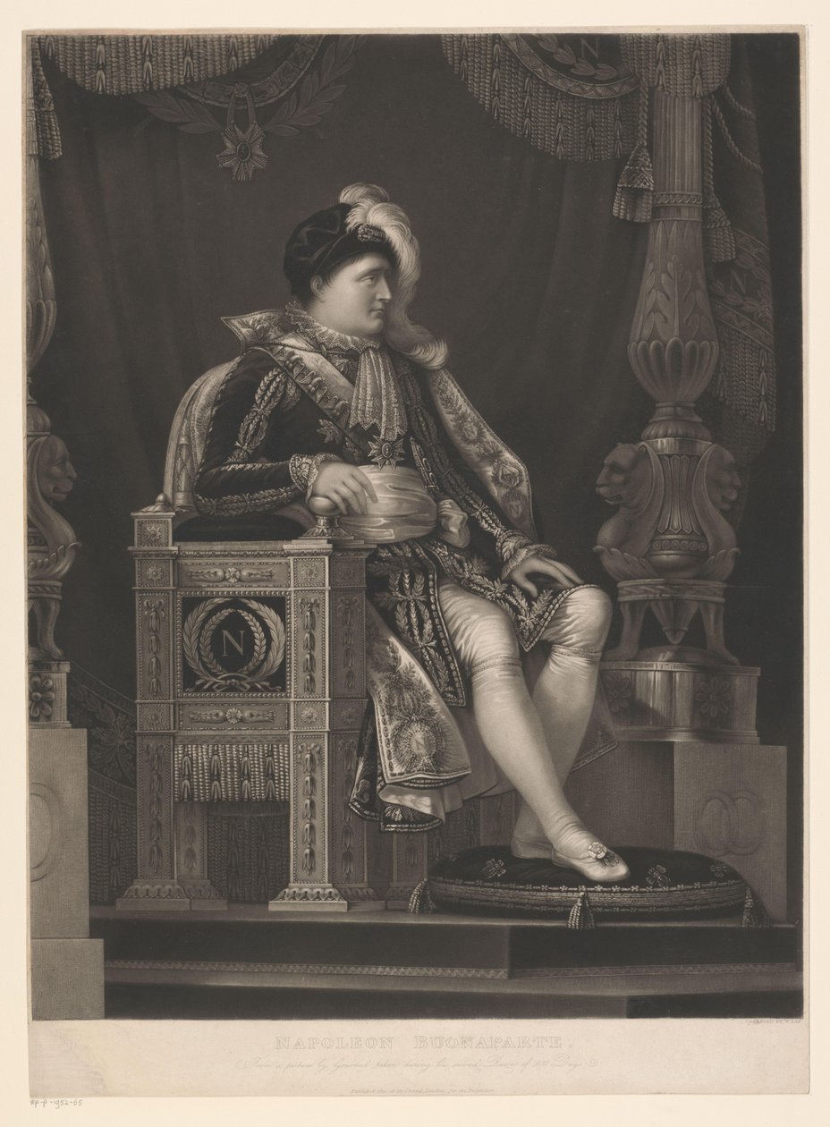 Portret af Napoleon Bonaparte Napoleon Buonaparte (titel på objekt) af William Say