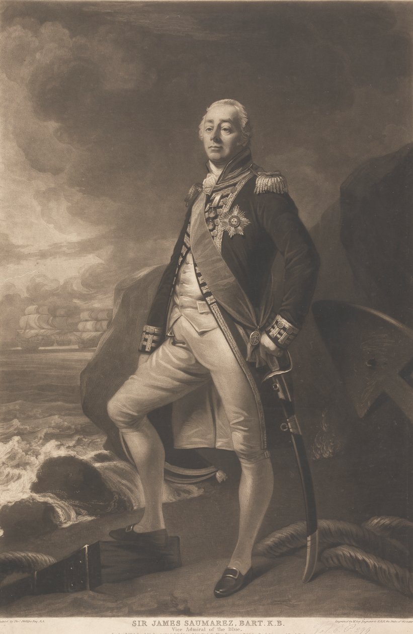 Sir James Saumarez, 1. Baron de Saumarez af William Say