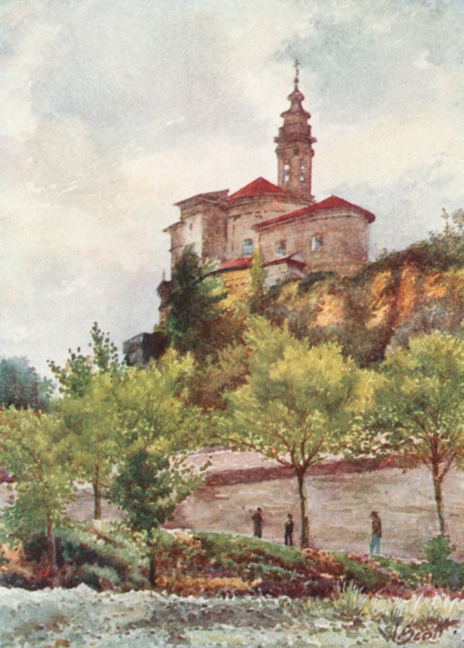 S. Pons-kirken, Nice (farvelitografi) af William Scott