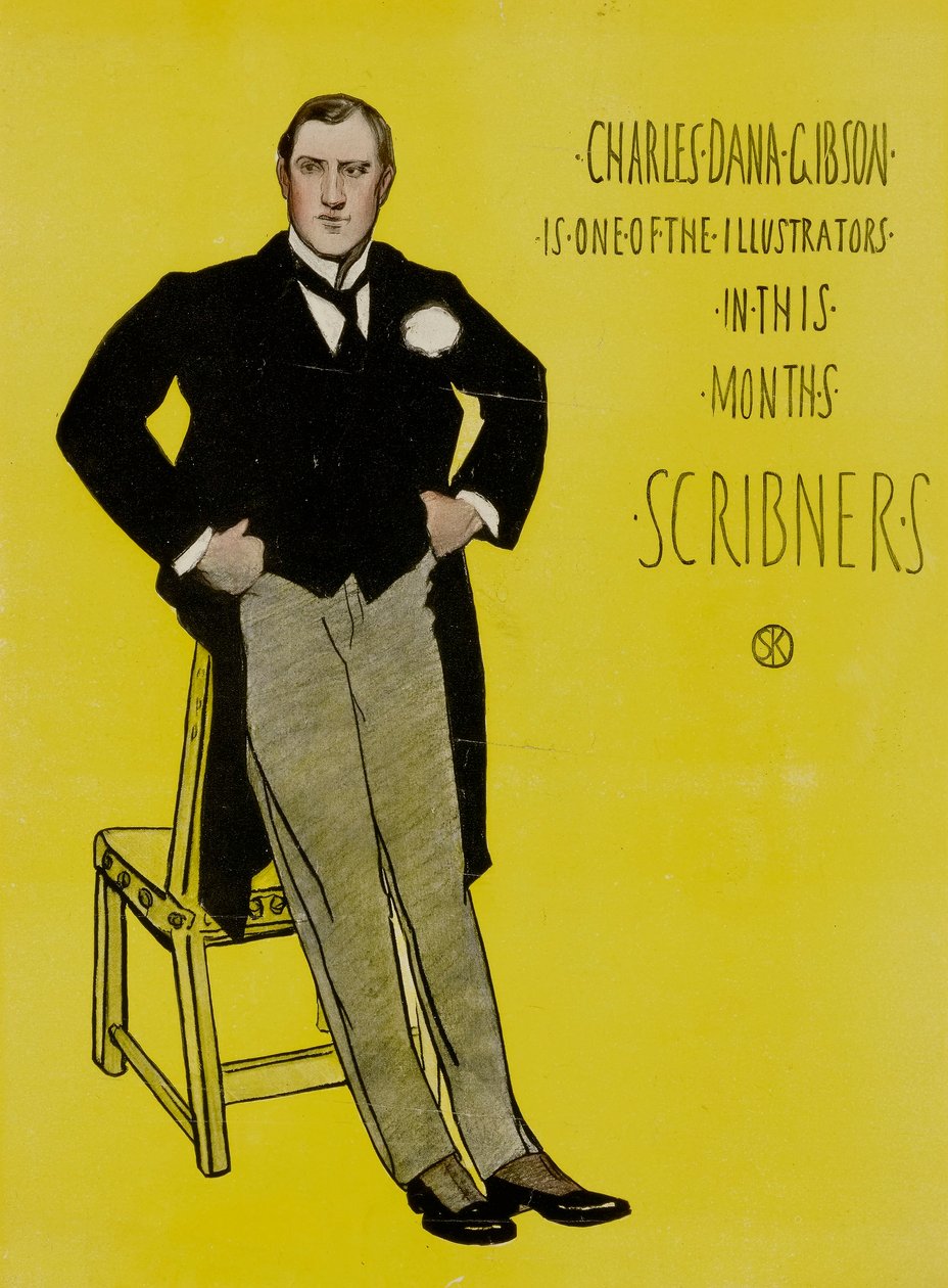 Charles. Dana. Gibson./Er. En. af. illustratorerne. Illustratorer. i. denne. Månedens/Scribner.s./. af William Sergeant Kendall