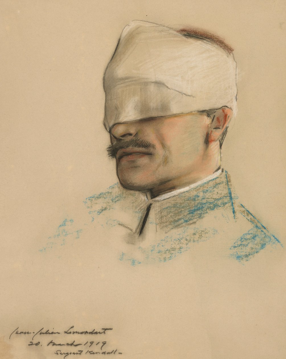 Portræt af Julien Lemordant af William Sergeant Kendall