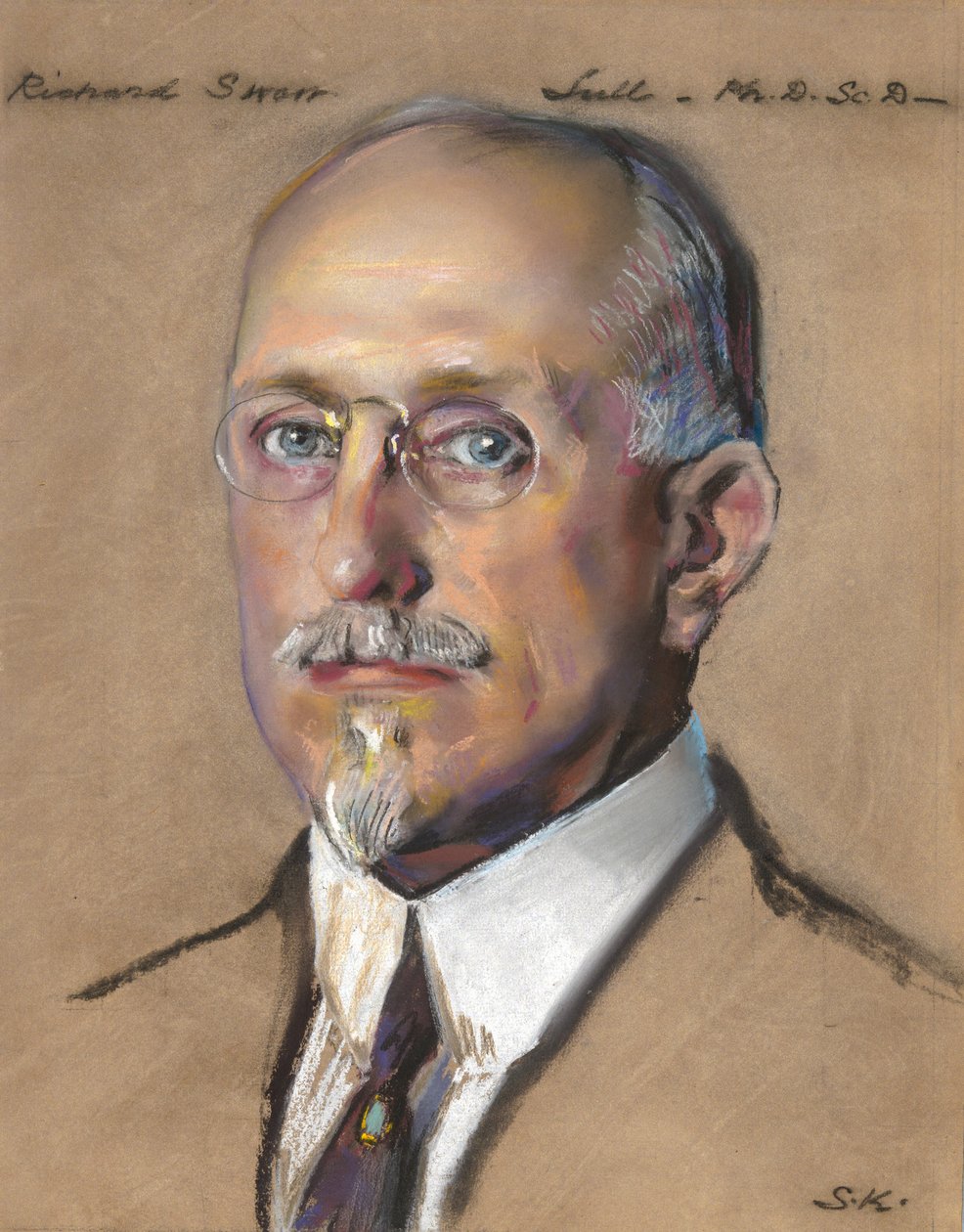 Richard Swann Lull, direktør for Peabody Museum 1922-? af William Sergeant Kendall