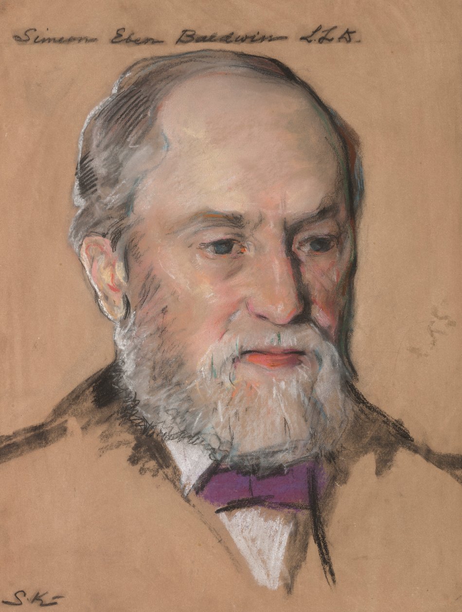 Simeon Eben Baldwin B.A. 1861, professor i jura 1872-1912 guvernør i CT af William Sergeant Kendall