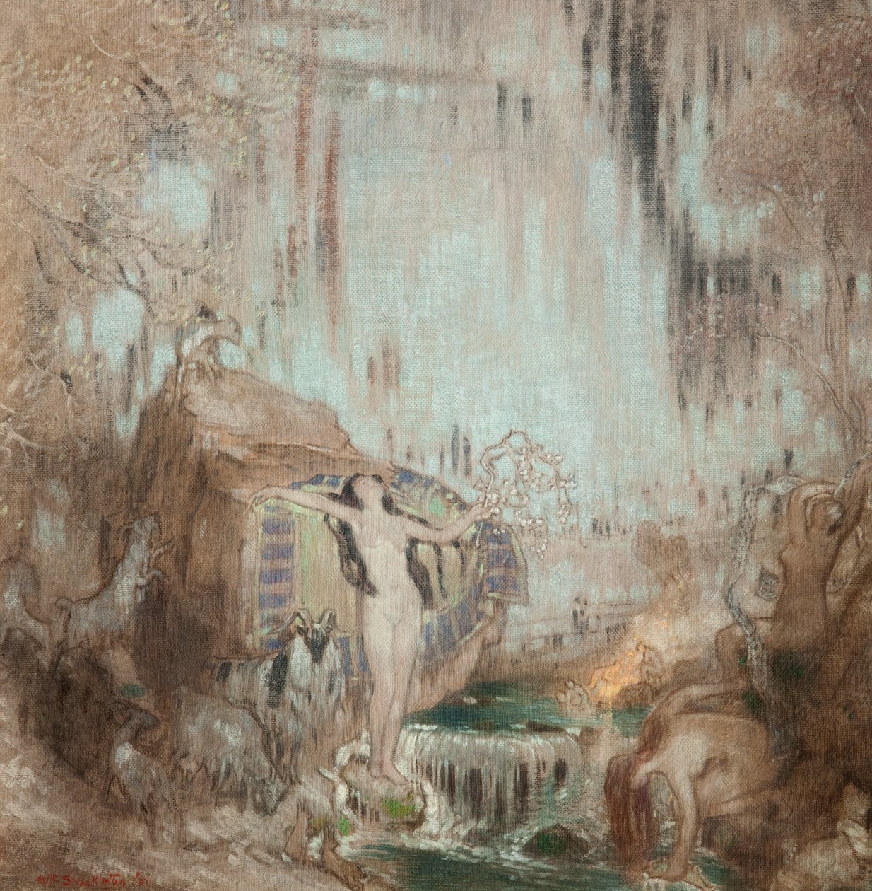 Nymfen i Malham Cove af William Shackleton