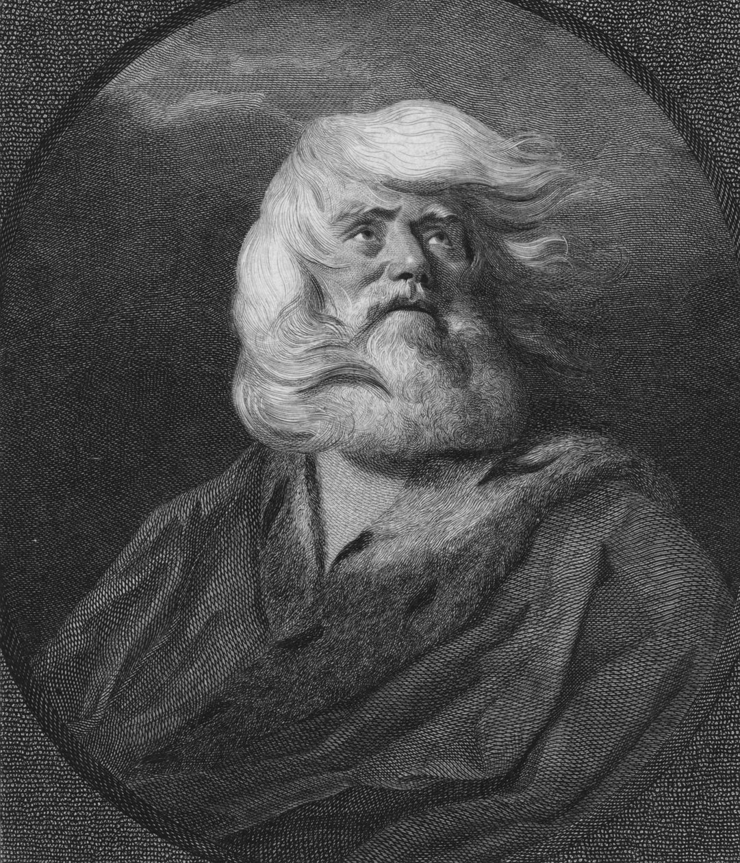 Kong Lear, c1800 af William Sharp