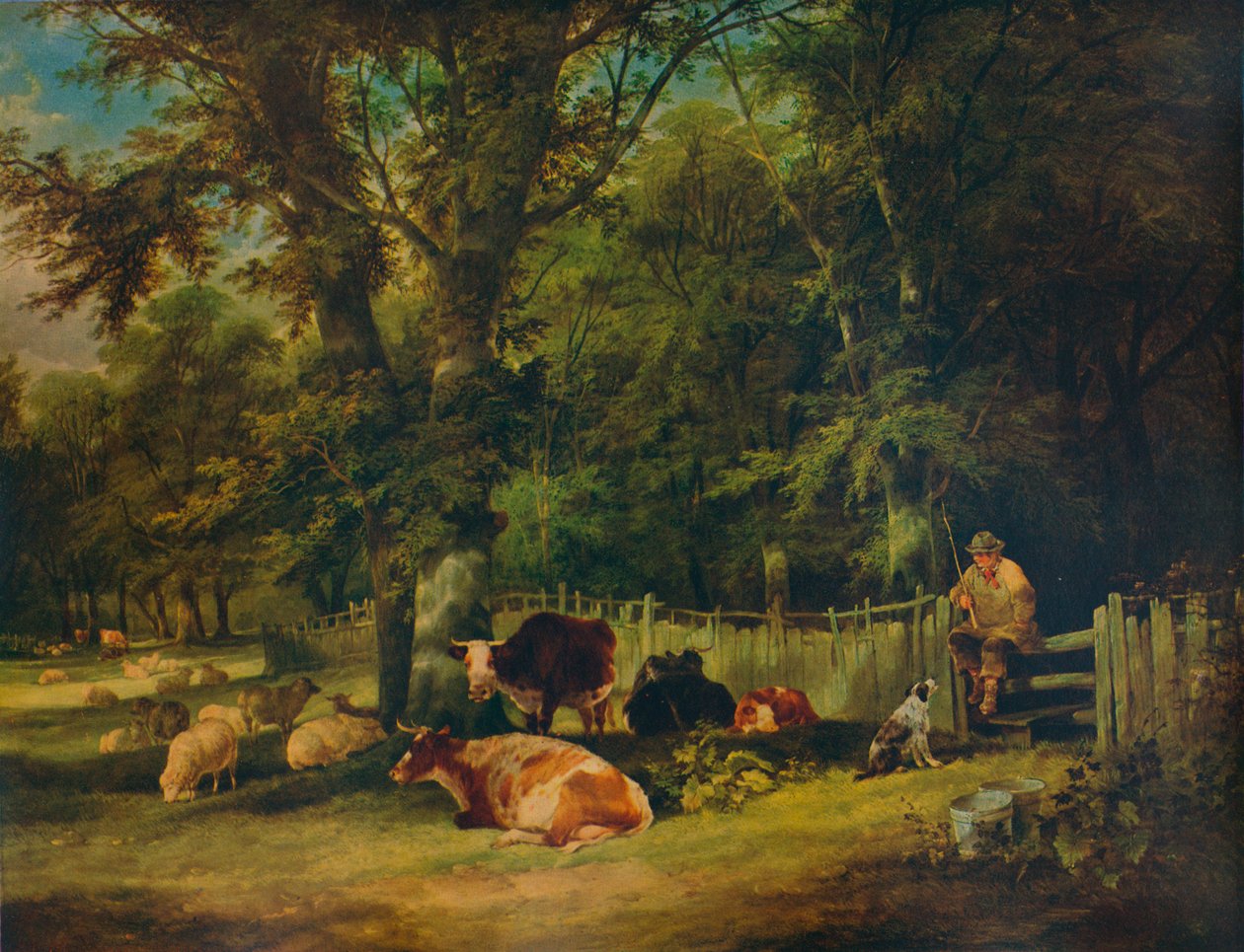 Et skyggefuldt hjørne, 1840 af William Shayer
