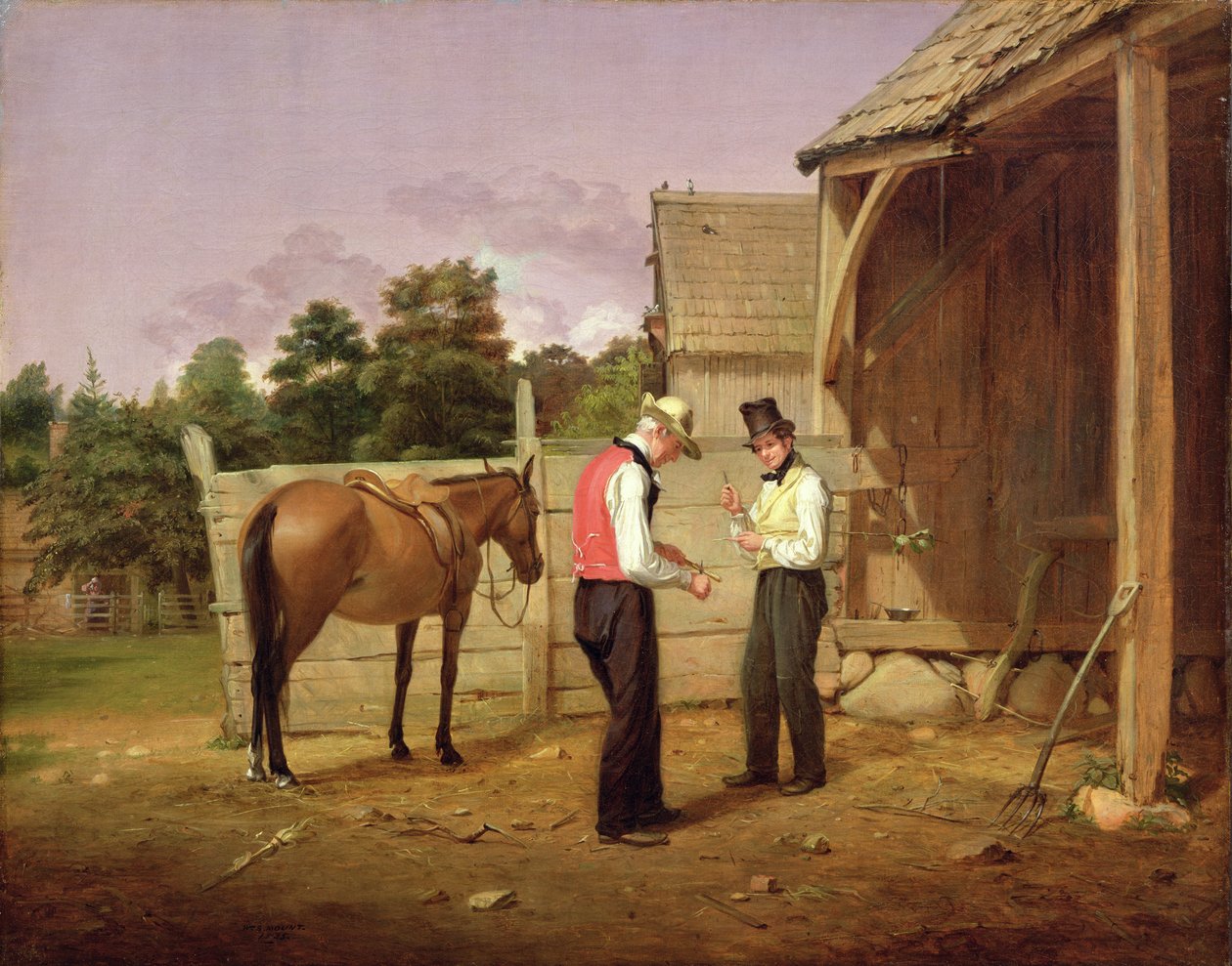 Forhandling om en hest, 1835 af William Sidney Mount