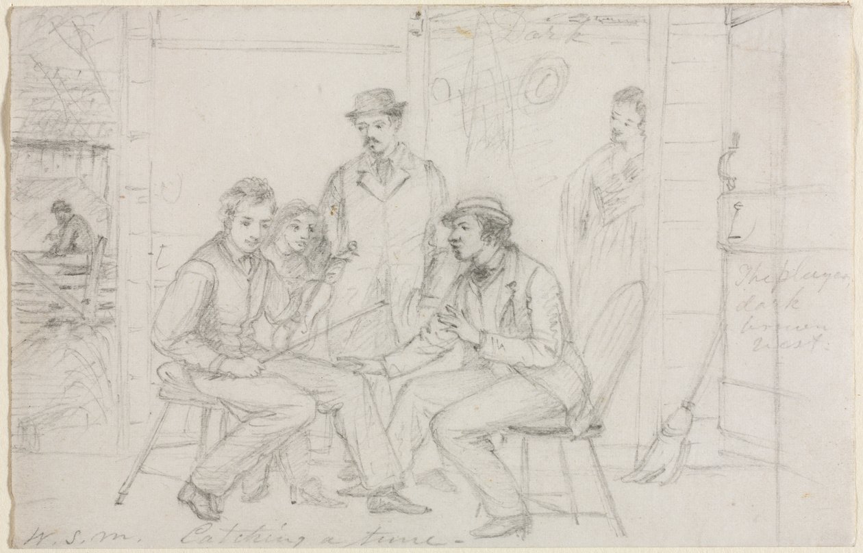 Catching a Tune, sandsynligvis 1867. af William Sidney Mount