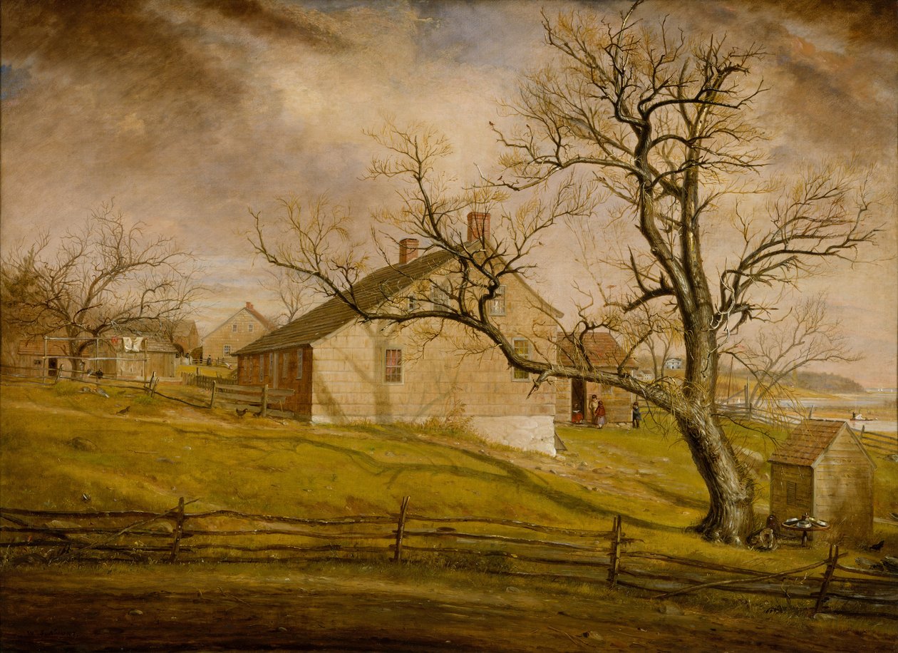 Long Island Farmhouses, 1862-63. af William Sidney Mount