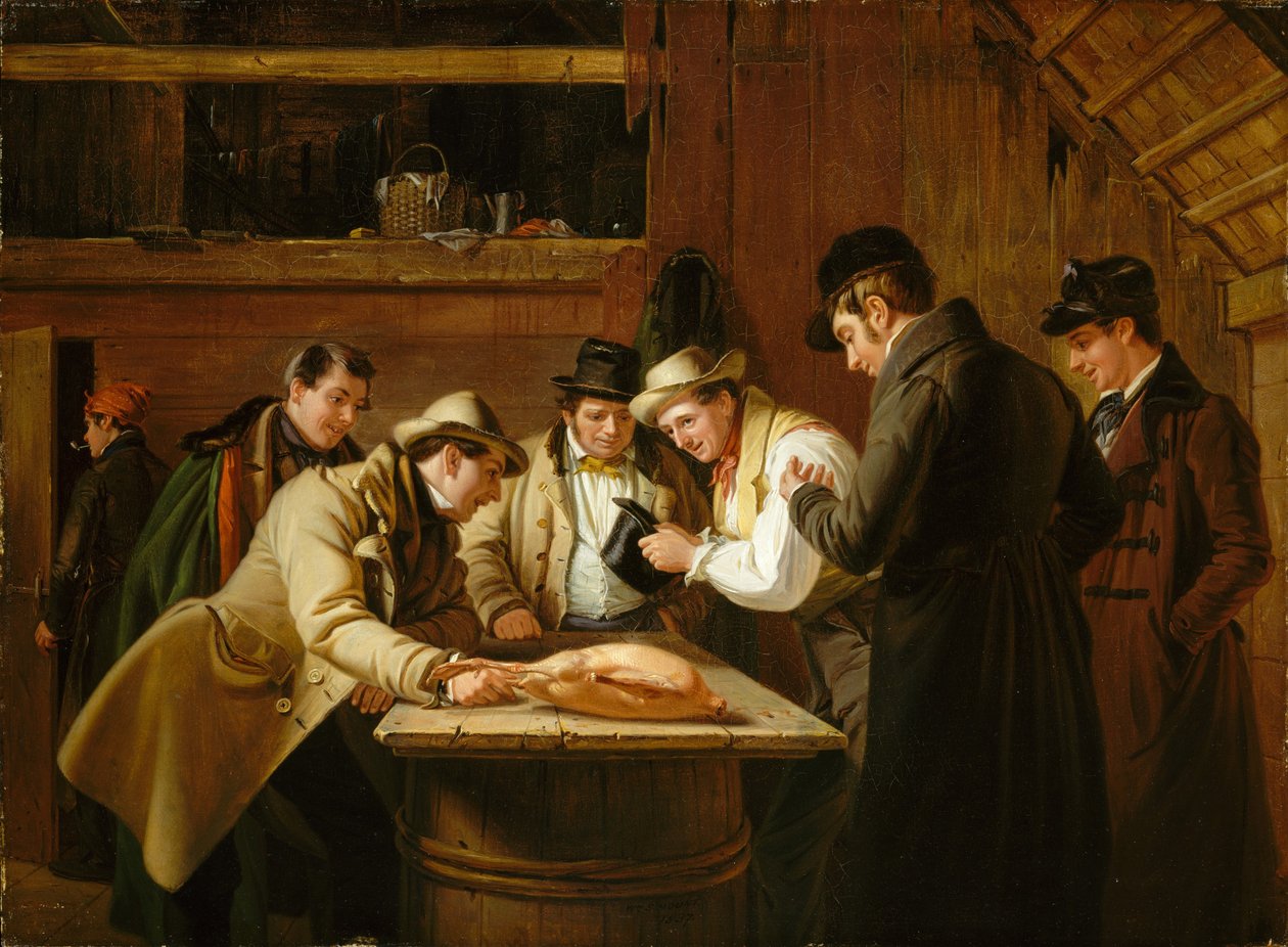 Tombolaen (Tombola for gåsen) af William Sidney Mount