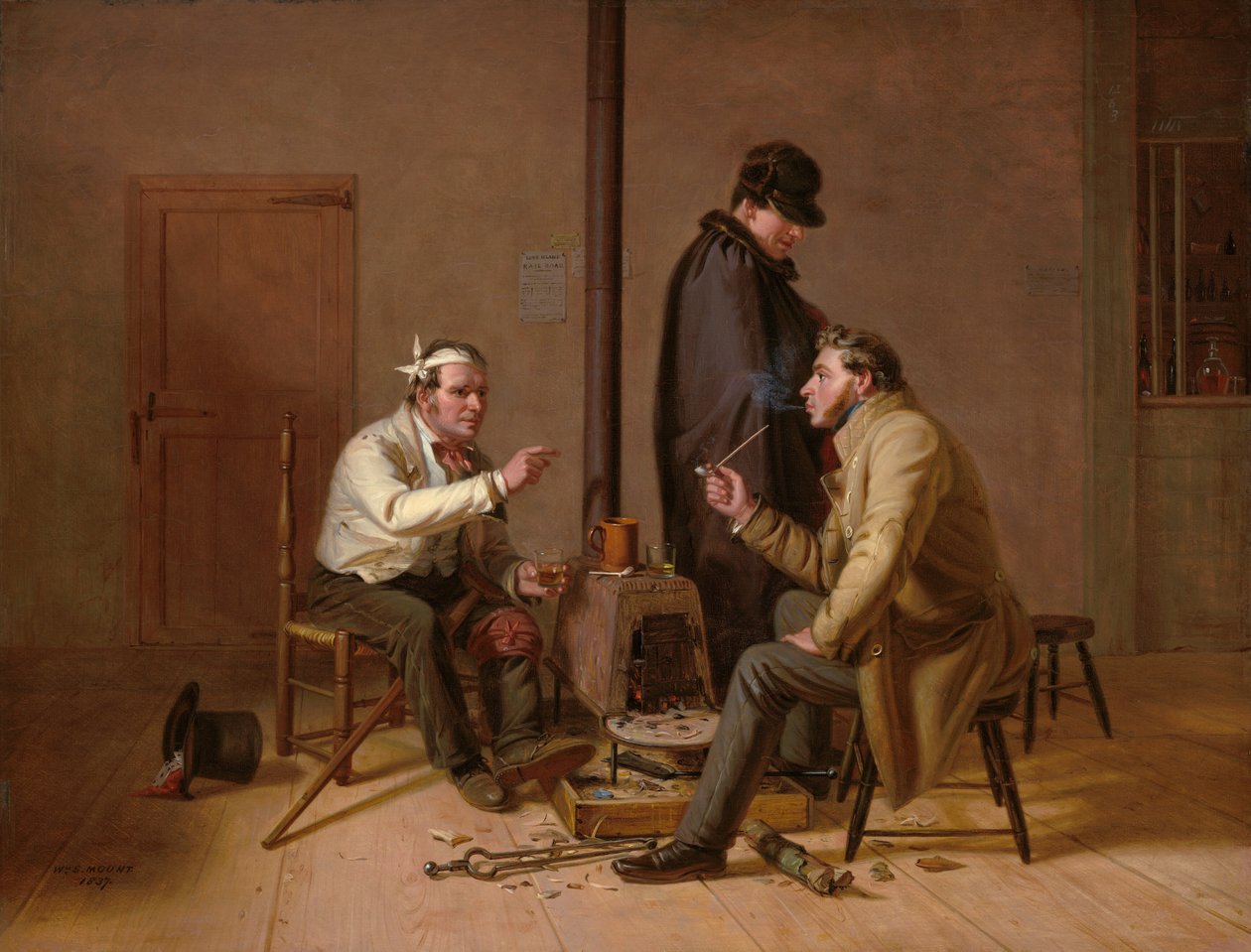 The Tough Story - Scene i en Country Tavern af William Sidney Mount
