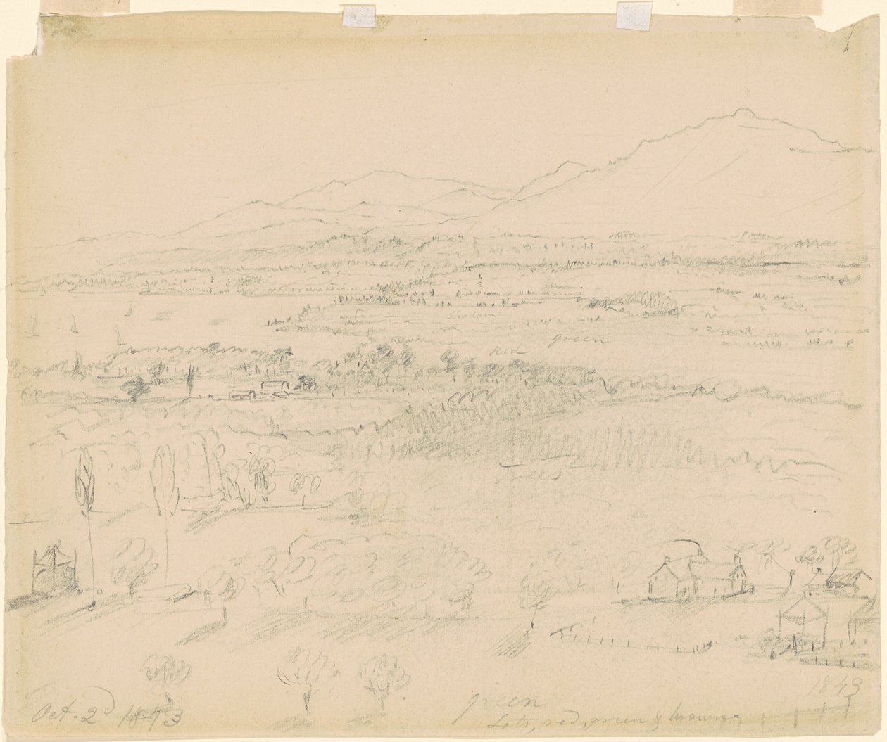 Dal med flod og bjerge af William Sidney Mount