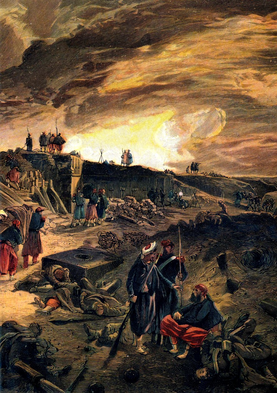 Efter indtagelsen af Malakoff den 8. september 1855, c1855. af William Crimea Simpson