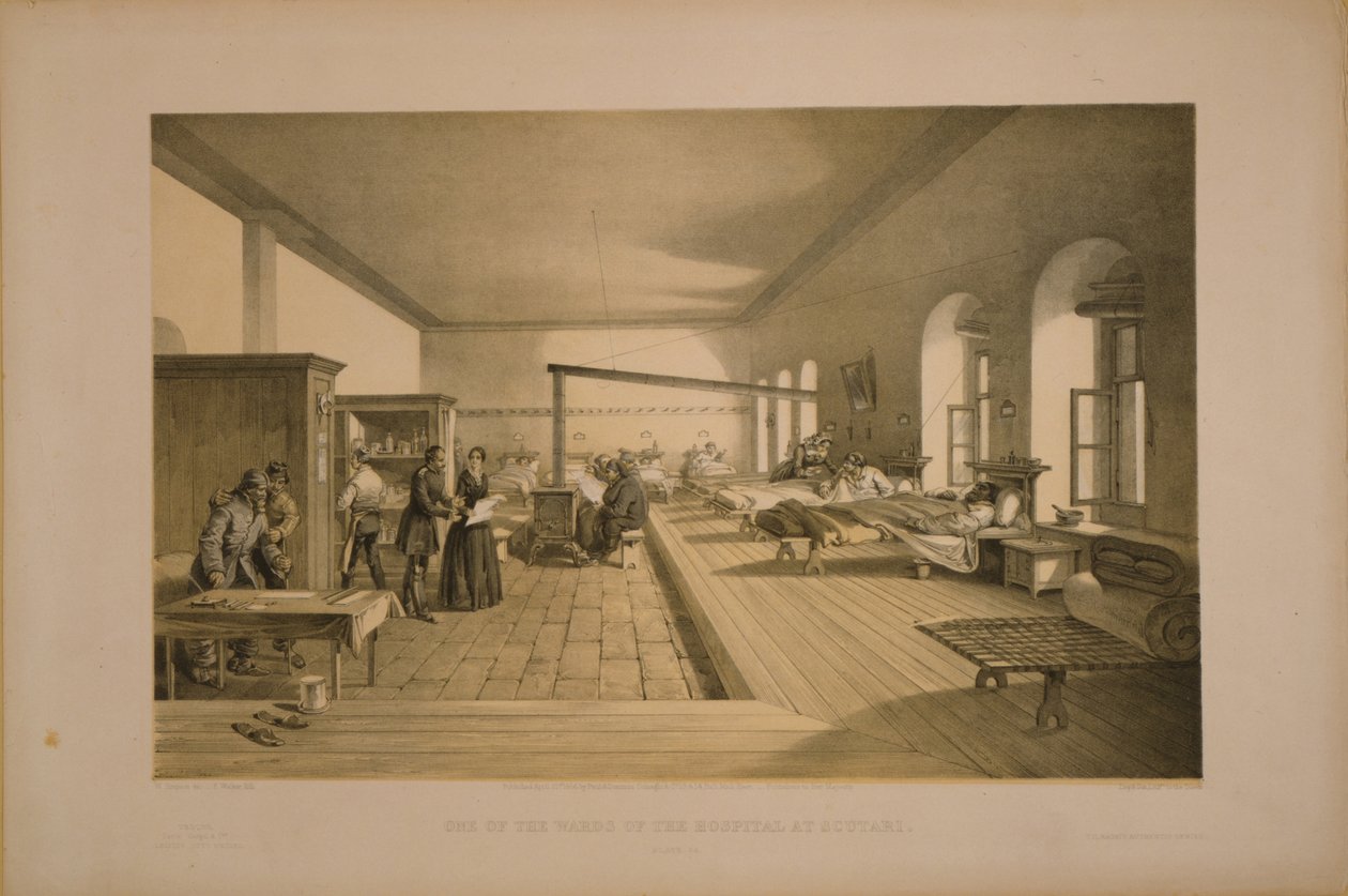 En af afdelingerne på hospitalet i Scutari, 1855 af William Crimea Simpson