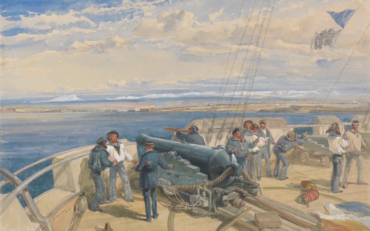 Sebastopol, skitseret fra H. M. S. Sidons dæk, feb. 1855 af William Simpson