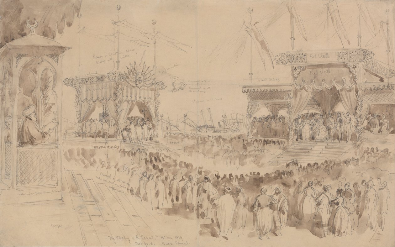 Suez-kanalens velsignelse, 16. november 1869 af William Simpson