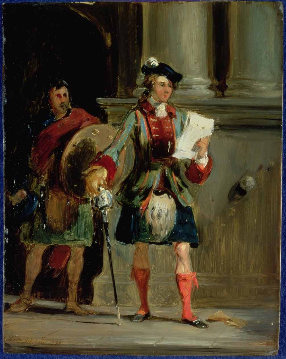 Prins Charlie ved Holyrood, 1833 af William Simson
