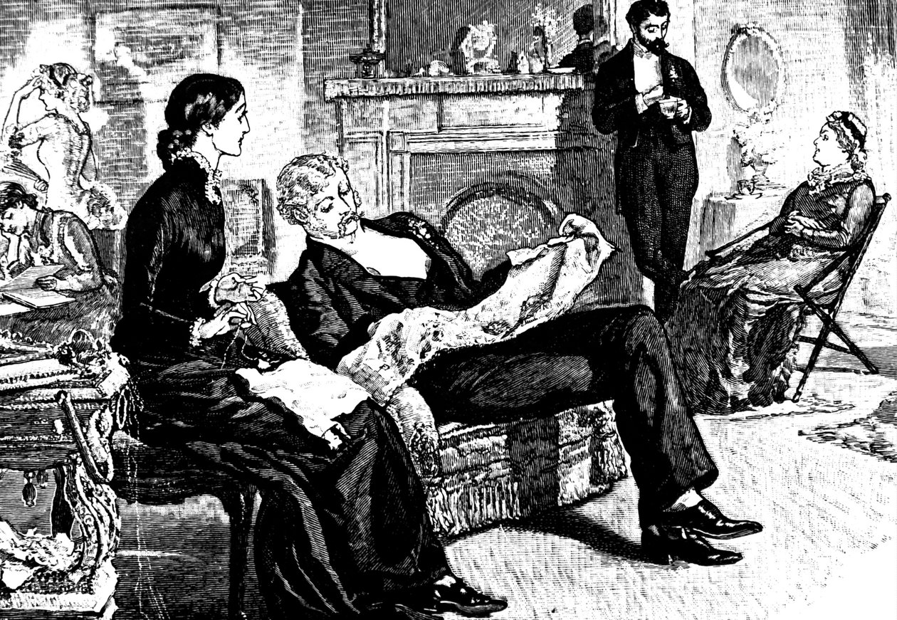 En middelklasse familiescene af William Small