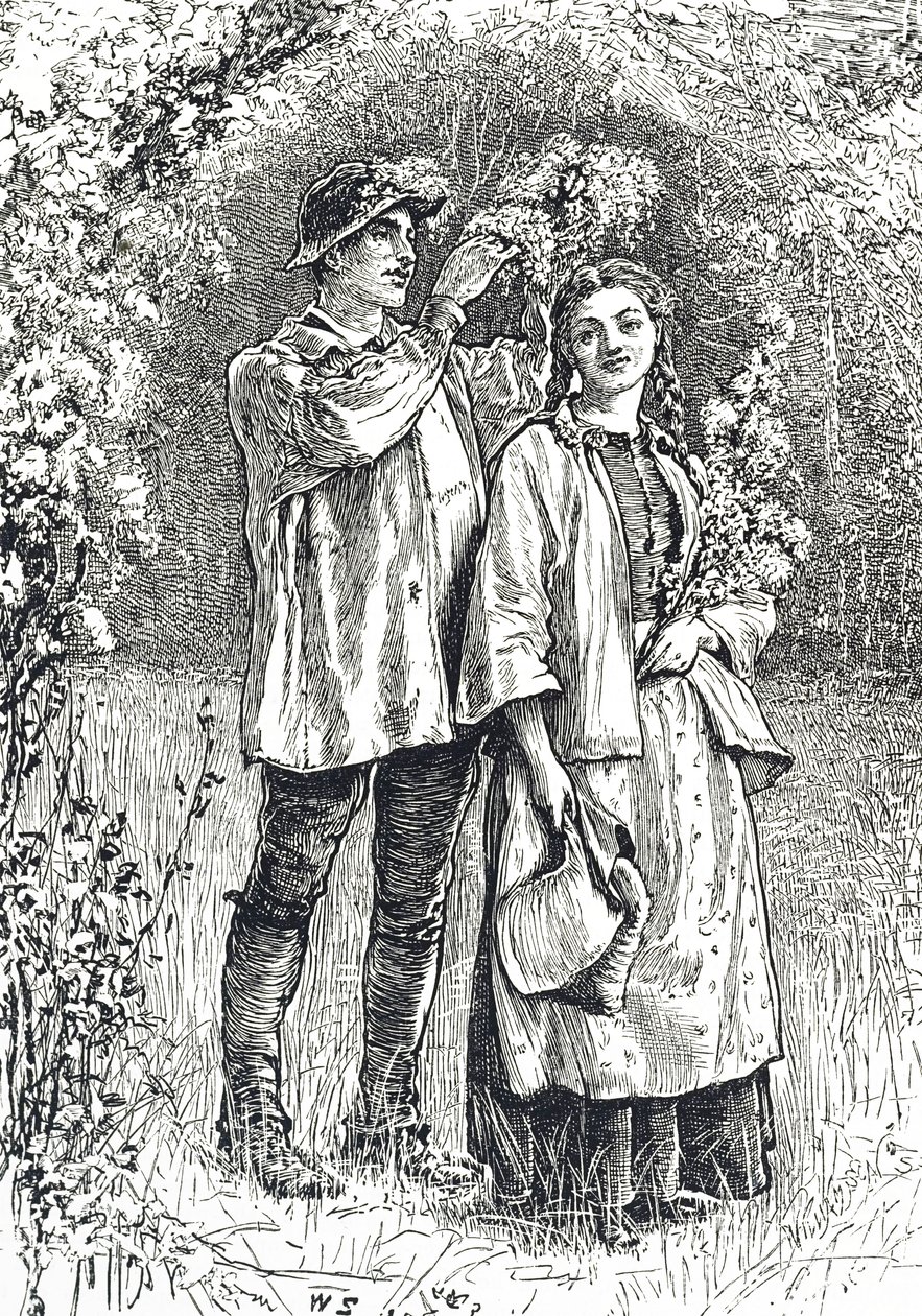 Gravering, der forestiller majdronningens kroning af William Small