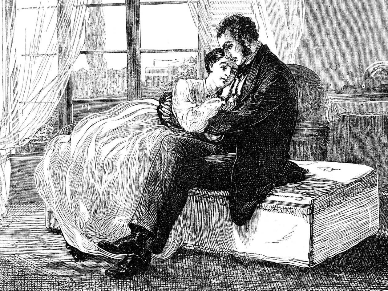 Illustration, der viser accept af et forslag til ægteskab af William Small