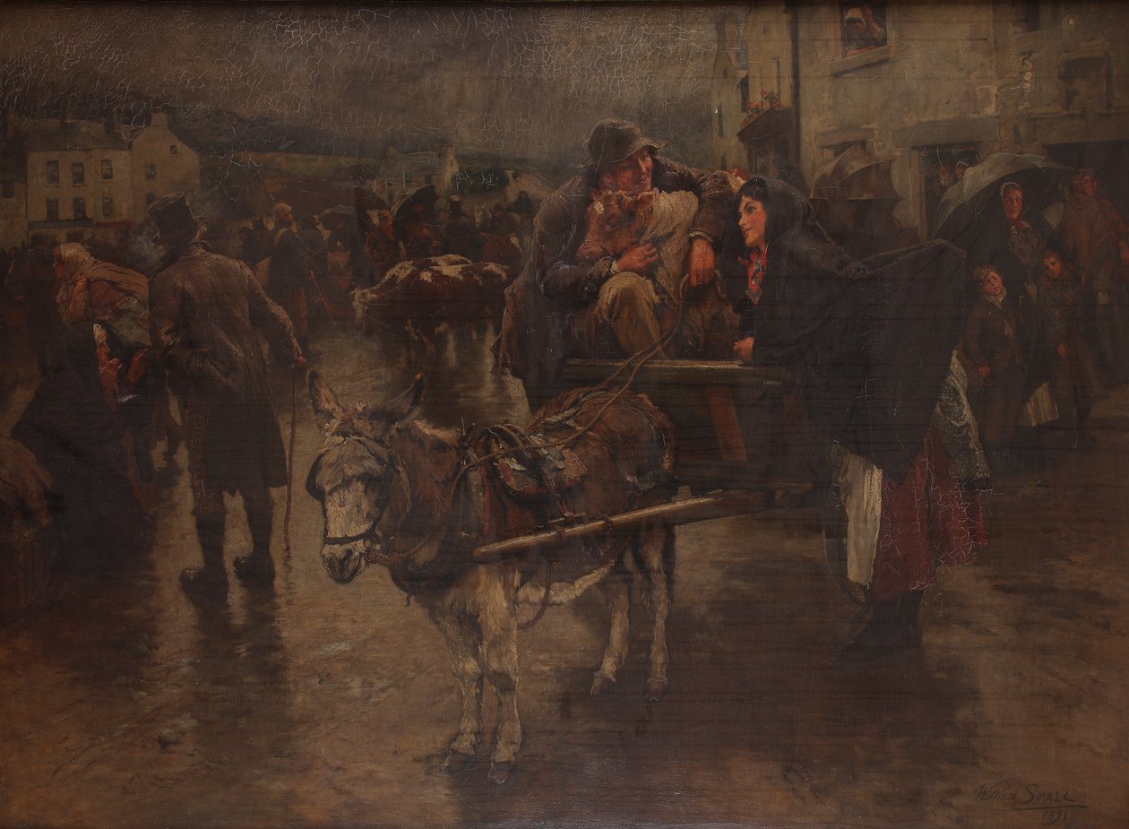 Love Laughs at Rain, 1891 af William Small