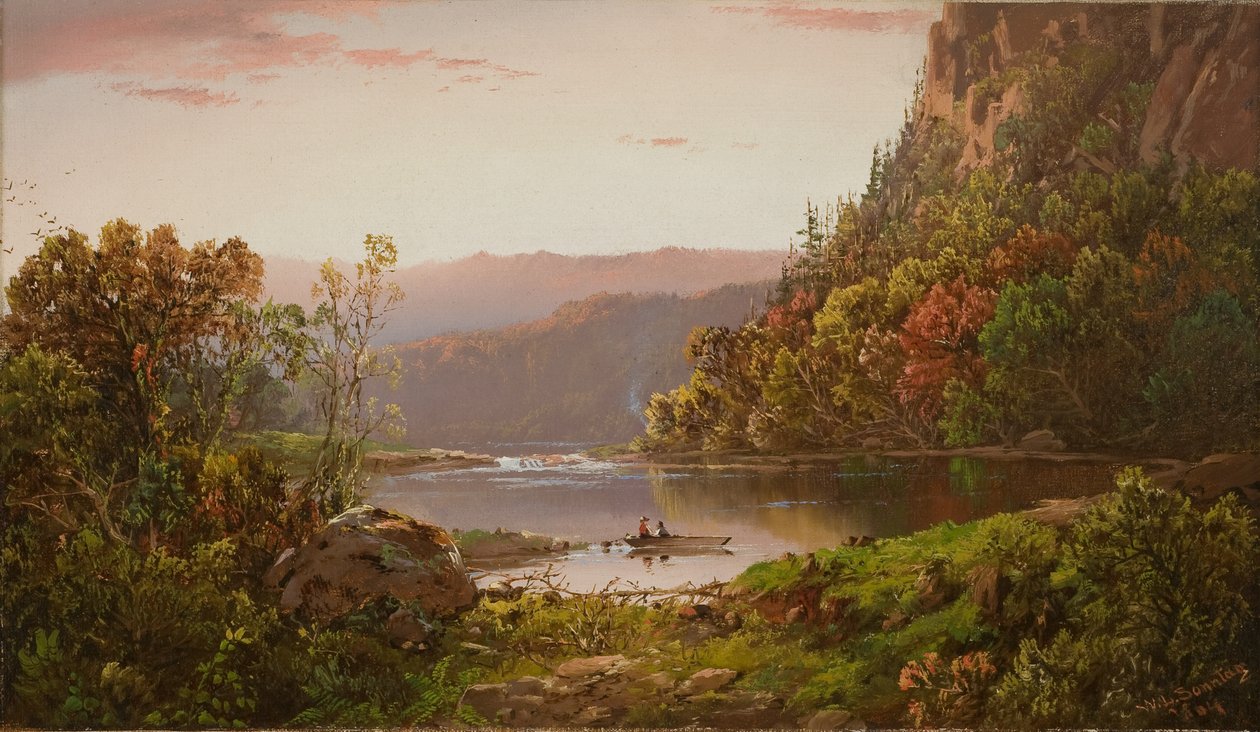 On Valley River, Virginia, 1864 af William Sonntag