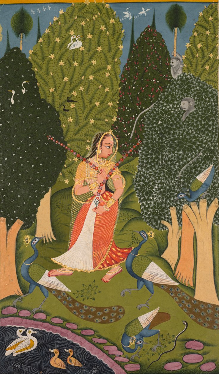 Sidste Ragini, side fra en Ragamala-serie af William Stanley Haseltine