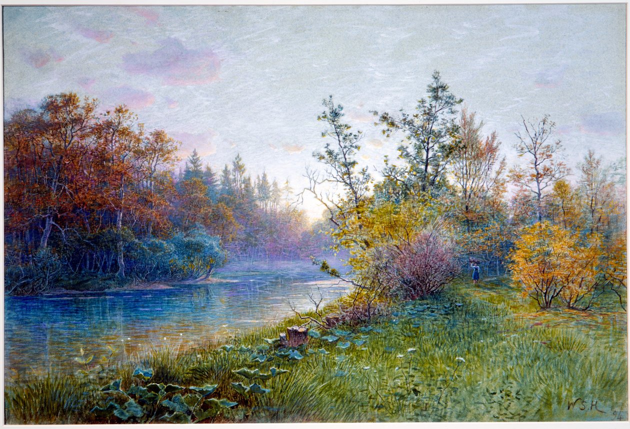 Mølledæmning i Traunstein af William Stanley Haseltine