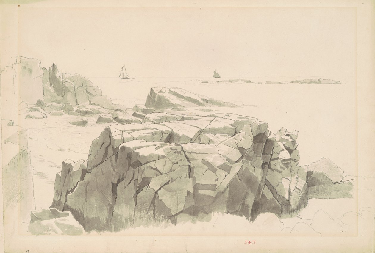 Shag Rocks, Nahant, Massachusetts af William Stanley Haseltine