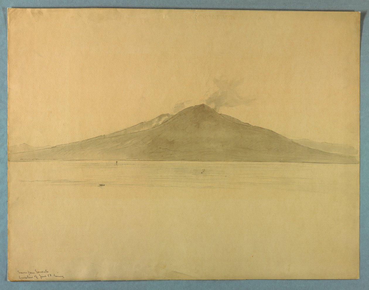 Undersøgelse af Vesuv fra Sorrento, Italien af William Stanley Haseltine