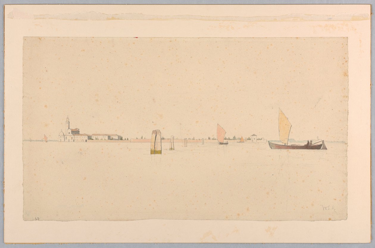 Undersøgelse af lagunen, Venedig, Italien af William Stanley Haseltine