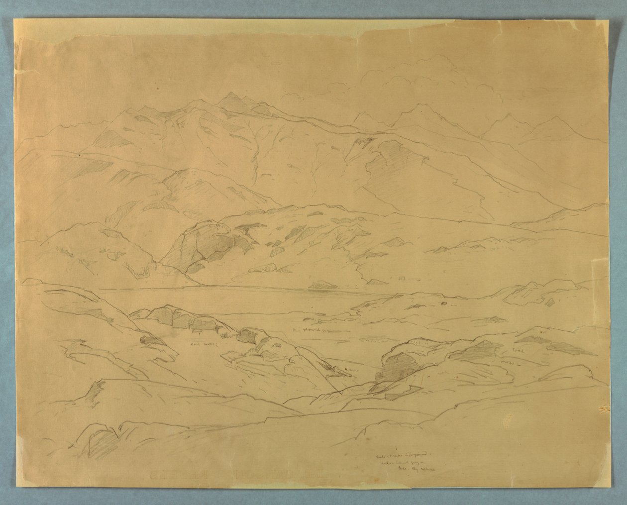 Studie af landskab af William Stanley Haseltine
