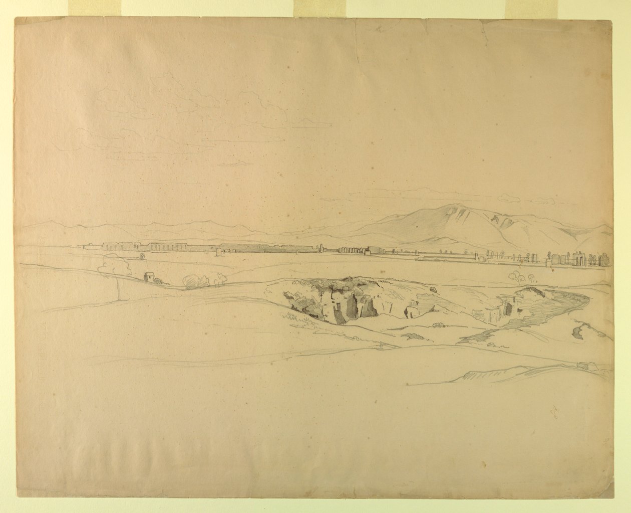 Studie af landskab af William Stanley Haseltine