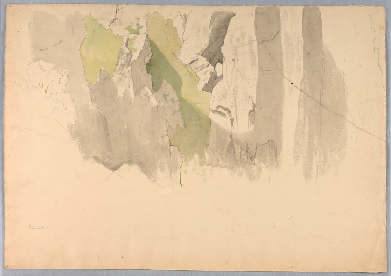 Studie af landskab af William Stanley Haseltine