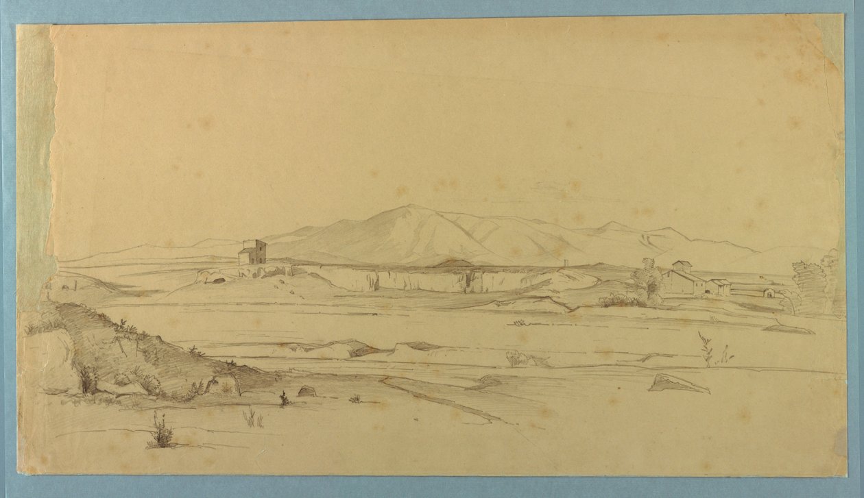 Studie af landskab af William Stanley Haseltine