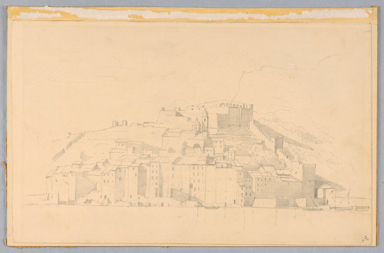 Studie af landskab, Spezia, Italien af William Stanley Haseltine