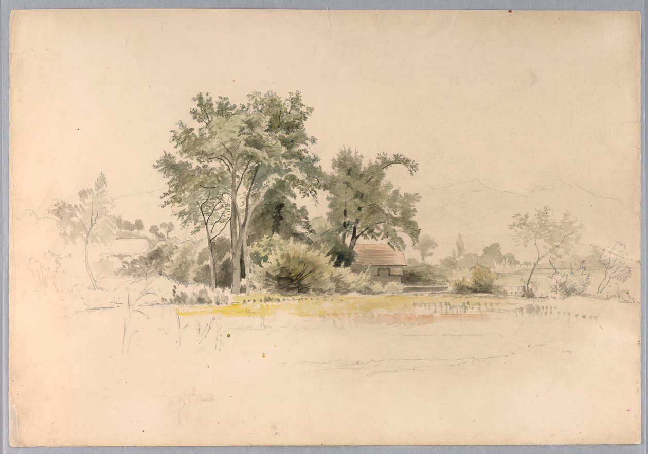 Studie af landskab, Schweiz af William Stanley Haseltine
