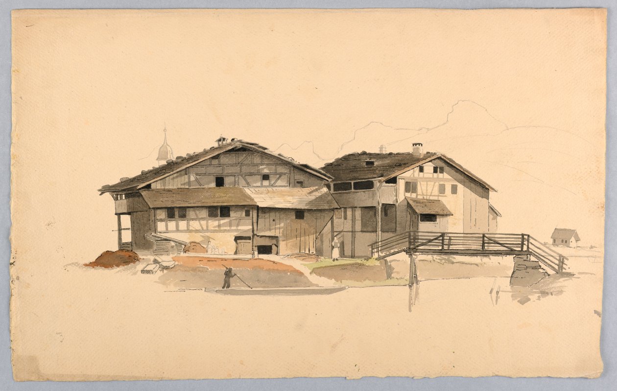 Studie af landskab, Schweiz af William Stanley Haseltine
