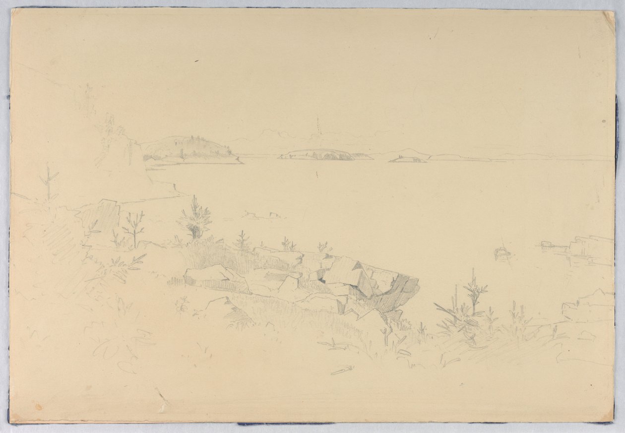 Undersøgelse af havlandskab. Porcupine Islands, Bar Harbor, ME af William Stanley Haseltine
