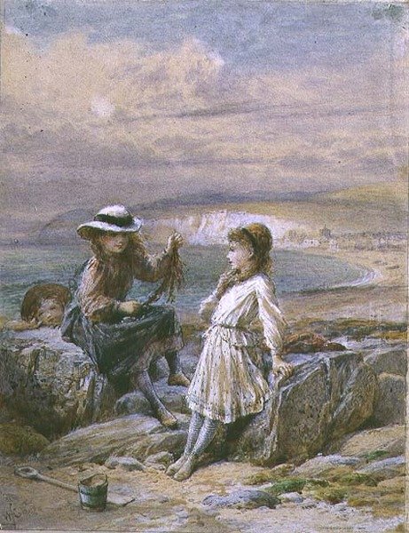To piger og en dreng med tang af William Stephen Coleman