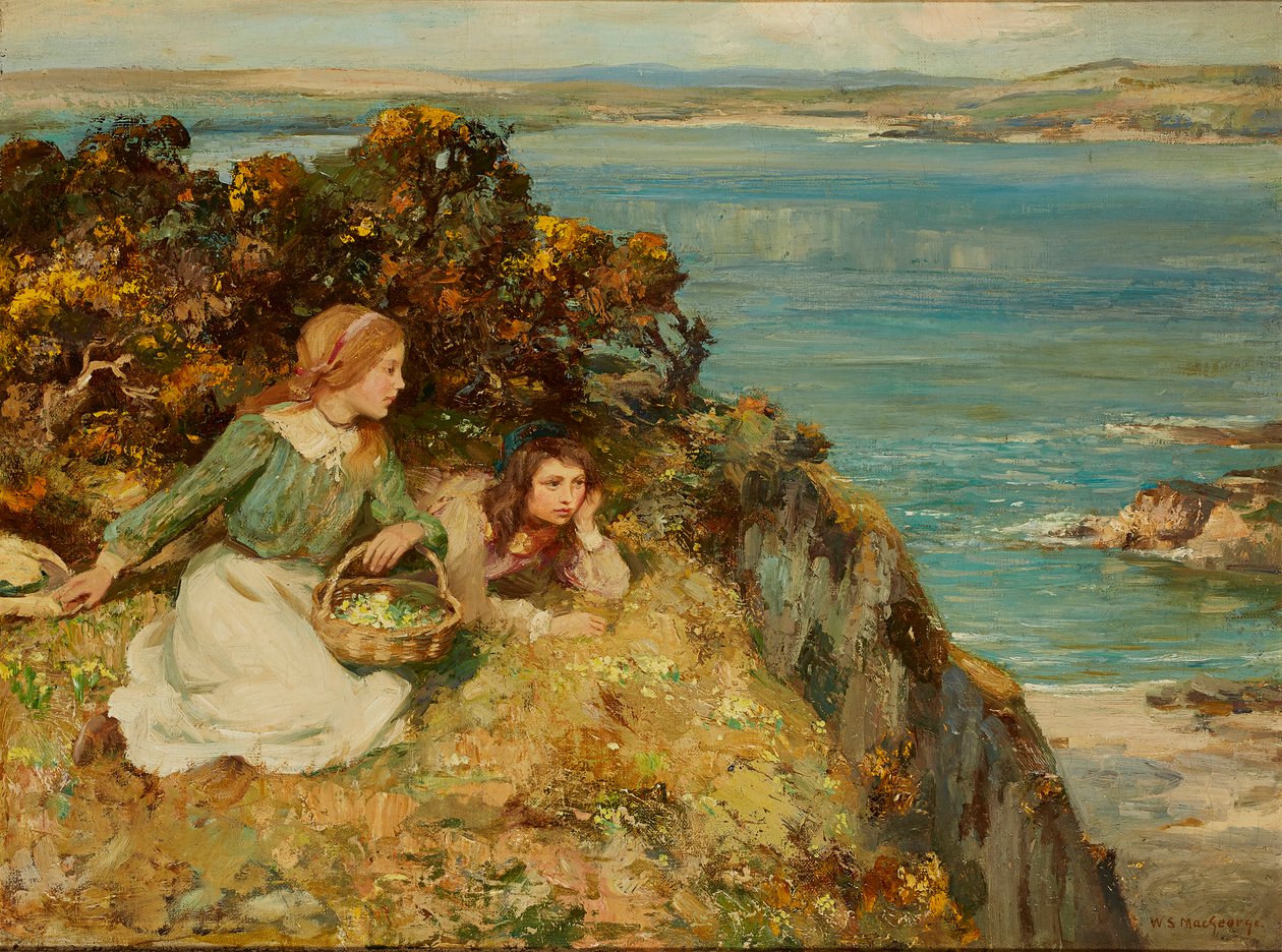 Daydreaming (olie på lærred) af William Stewart MacGeorge