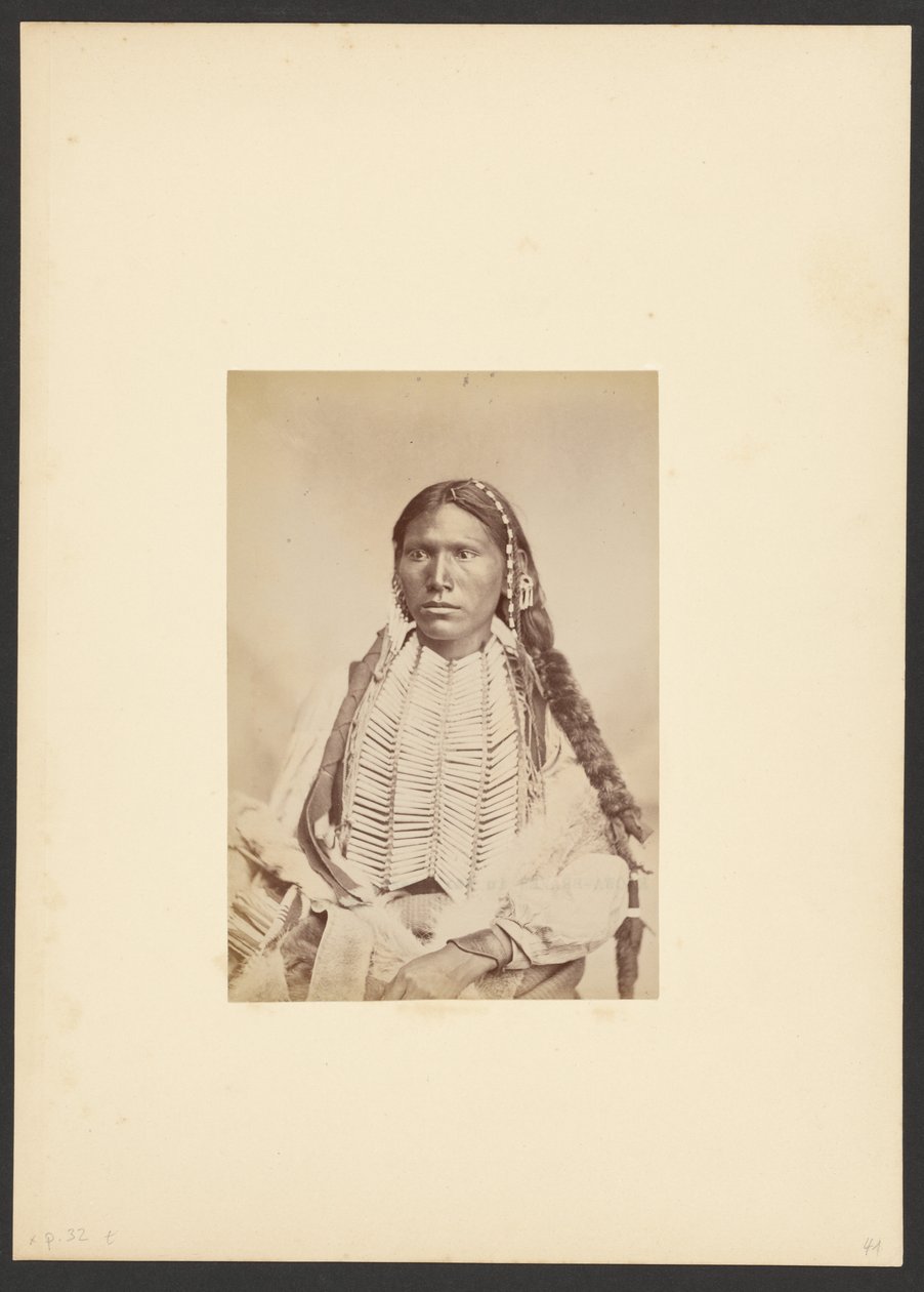Kiowa modig i krigstøj [sandsynligvis Koi-khan-hole]. af William Stinson Soule