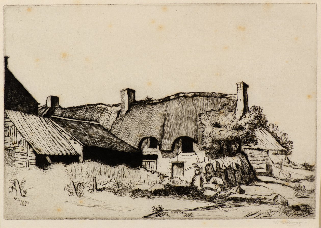 Gård i Bretagne af William Strang
