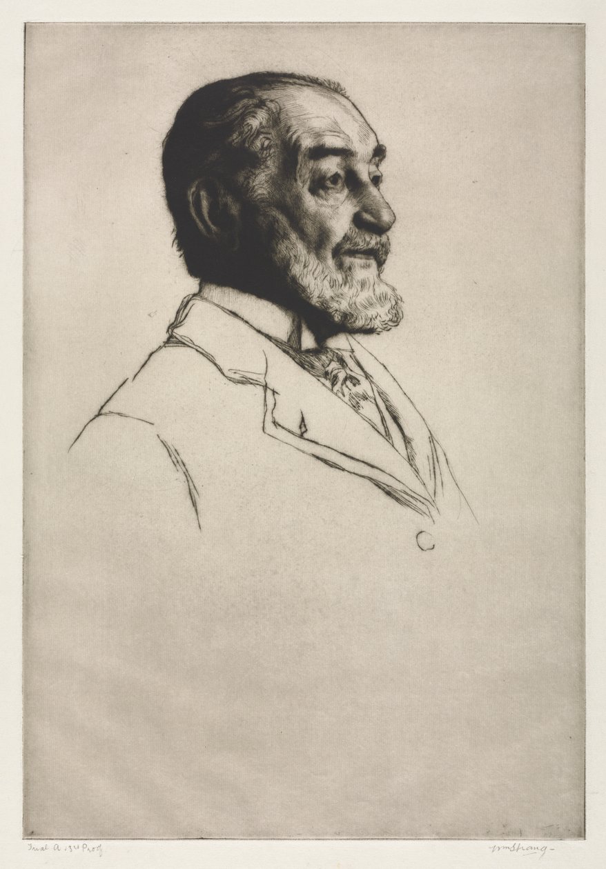 Frederick Harrison af William Strang