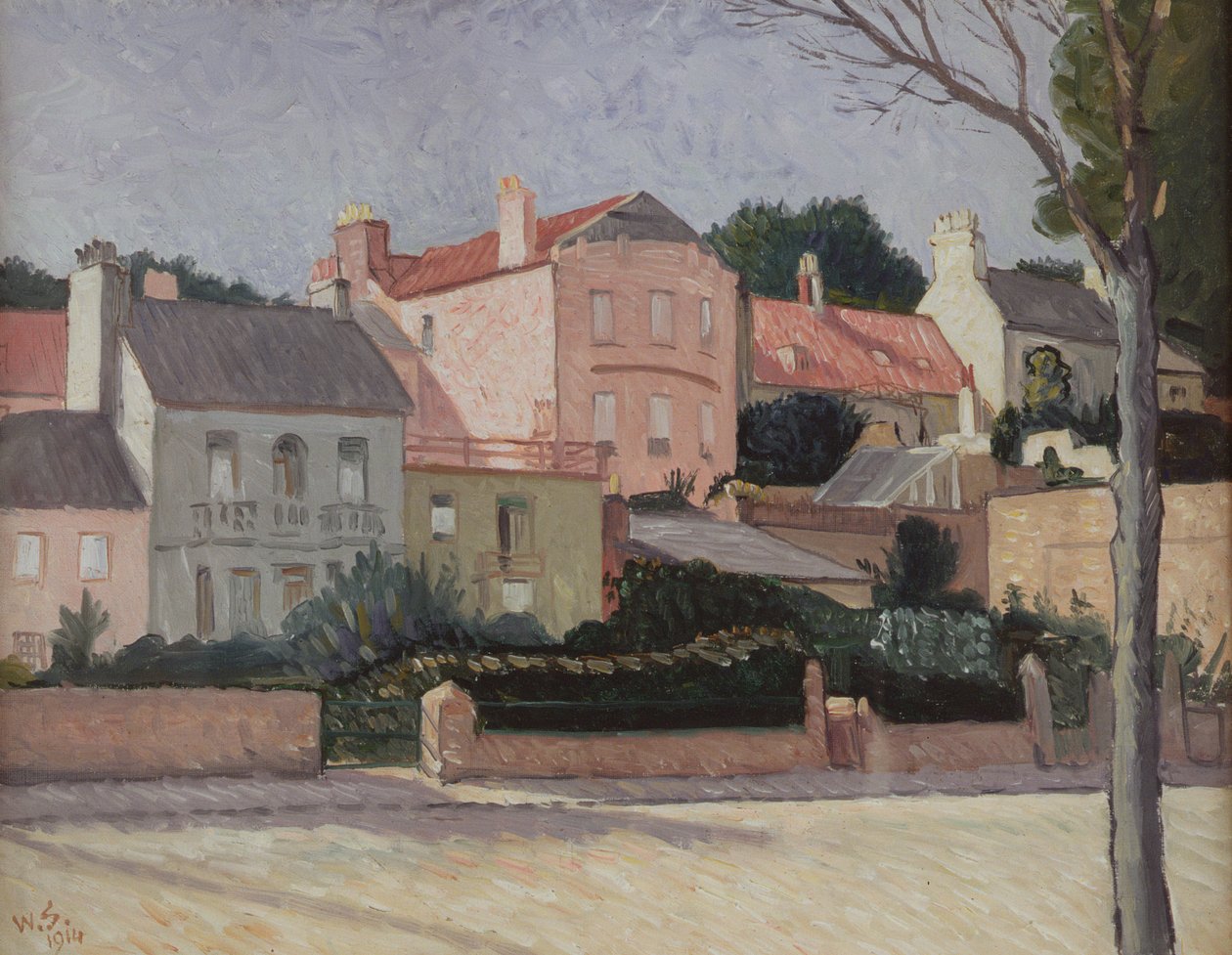 Huse i Hampstead, 1914 af William Strang