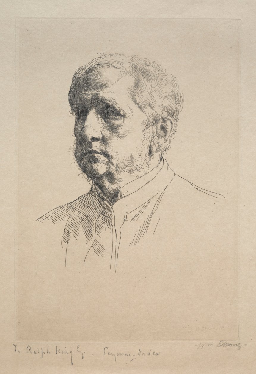 Sir Francis Seymour Haden, 1883. af William Strang