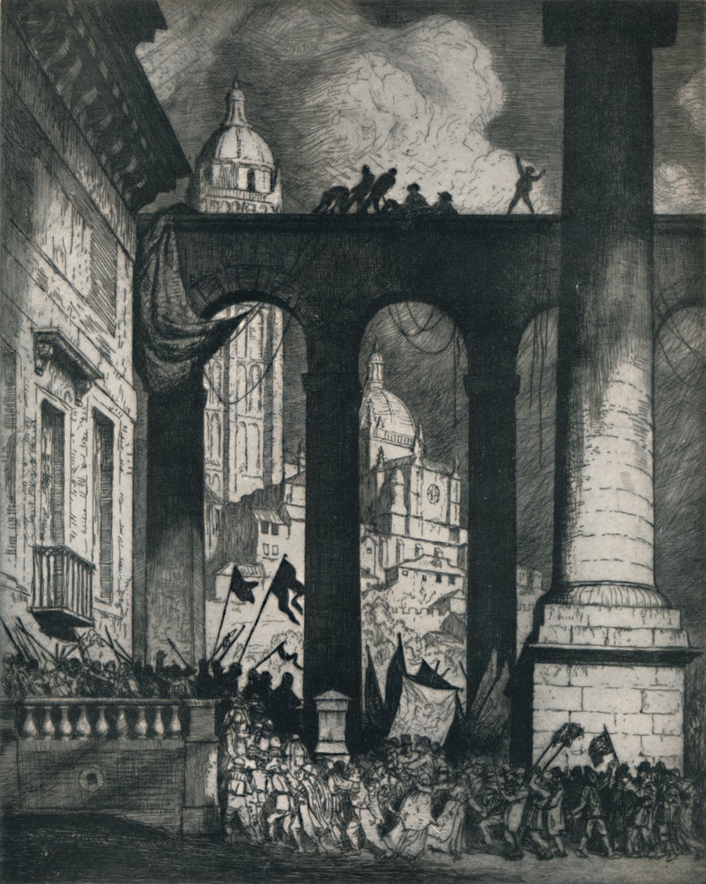 Kolonnaden, 1914, 1922. af William Strang