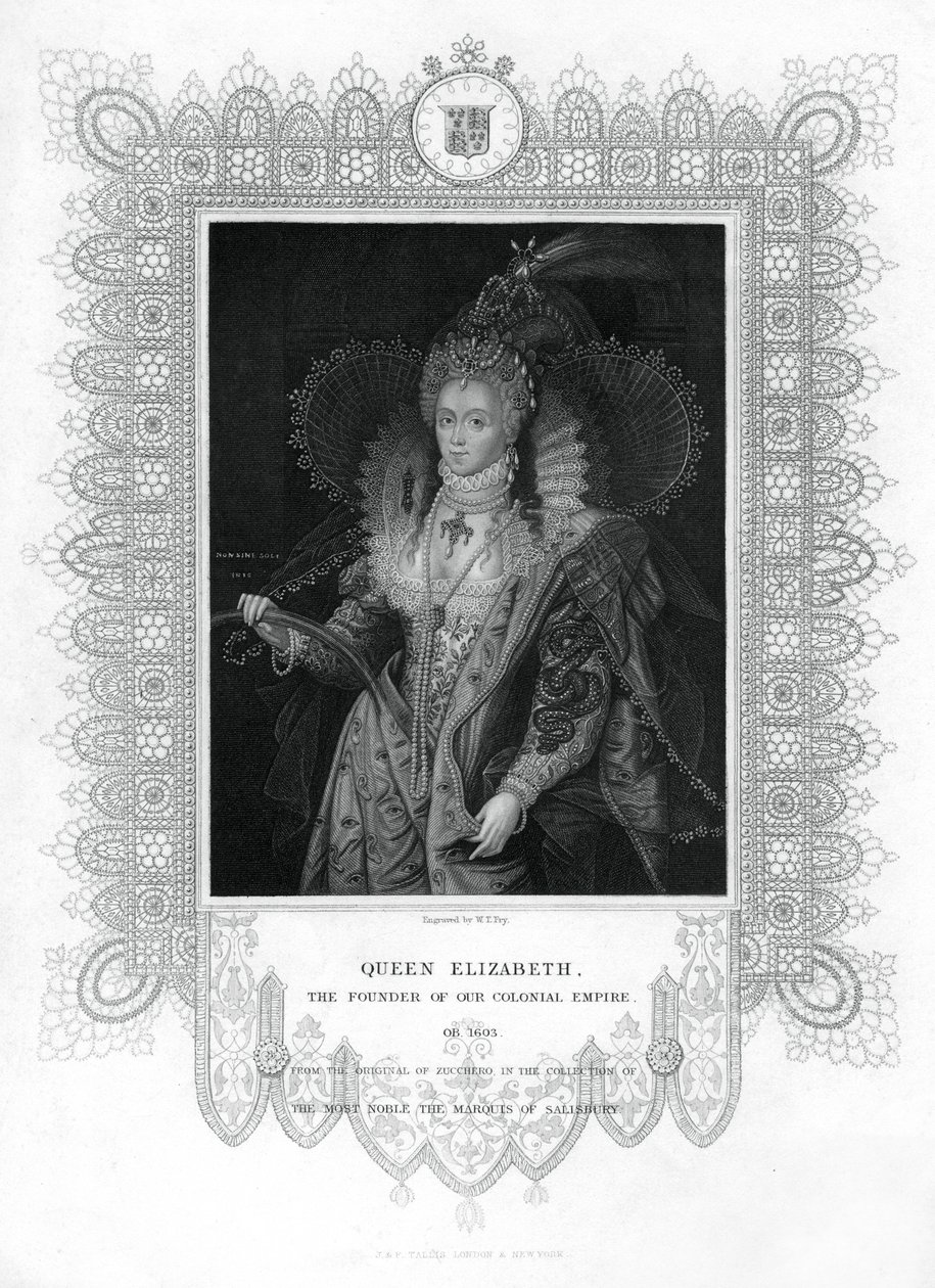 Elizabeth I af England, 1800-tallet. af William Thomas Fry
