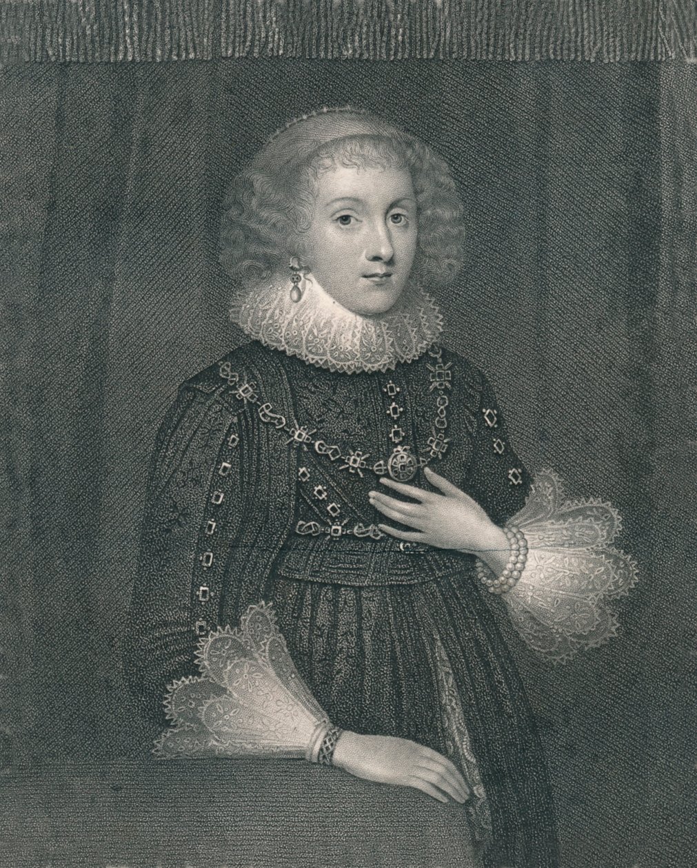Mary Sidney, grevinde af Pembroke, begyndelsen af det 19. århundrede. af William Thomas Fry